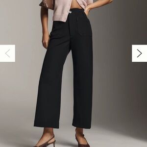 Anthropologie Maeve The Colette wide leg crop.